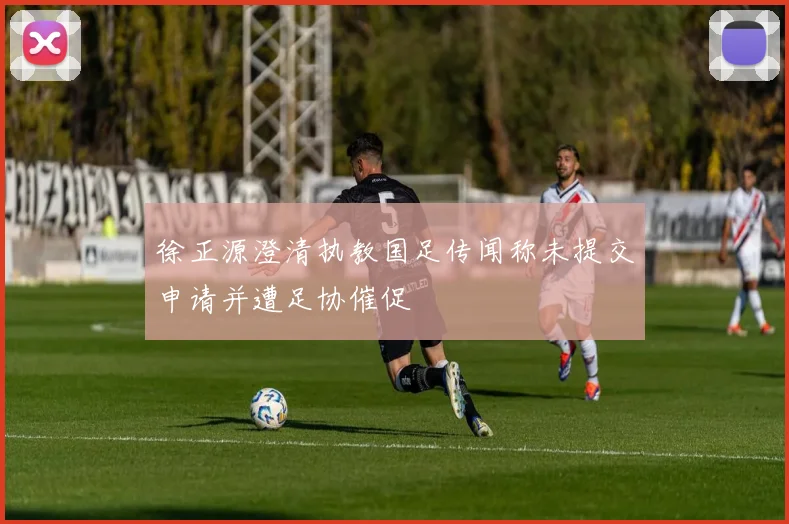 徐正源澄清执教国足传闻称未提交申请并遭足协催促